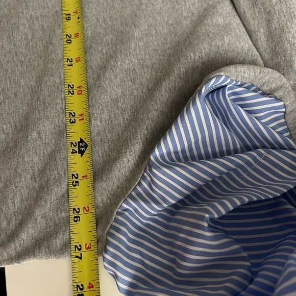 Lane Bryant Pinstriped Ruffle Sleeve Blouse - Picture 9 of 10